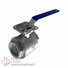 Кран шаровой Newkey муфтовый под привод нержавеющий (2PC)  AISI304 DN20 (3/4")  (CF8)  PN64