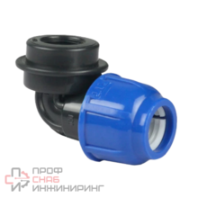 Отвод компрессионный РосТурПласт, полипропилен внутренняя резьба 50х1", для полиэтиленовых труб, РТП