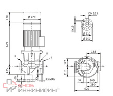 Насос Wilo IL 125/210-5,5/4