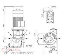 Насос Wilo IL 40/150-3/2