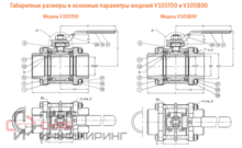 Шаровой кран Kipvalve V105B00-080-SS-01-01, DN80