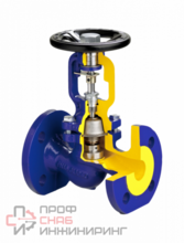 Вентиль запорный с сильфонным уплотнением V234F-065 Ду65 Ру40 фланцевый