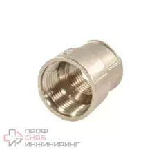 Муфта VALFEX латунная перех Ду15х10 м/м никель VF.240.N.012.038