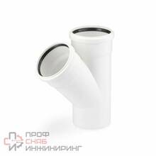 Тройник, 45°, 125, 125, PP (полипропилен) Rehau