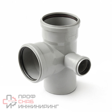 Крестовина PRO AQUA 2-х плоскостная правая (Полипропилен) 110x110x 50/87,5