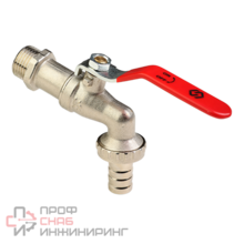 Кран шаровой MVI Premium водоразборный со штуцером 3/4" PN16