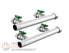 Коллектор Grundfos CMBE TWIN (4 выхода) 1 1/2"х1" c шаровыми кранами латунь