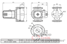Циркуляционный насос Wellmix WRS 50-180SF 380V