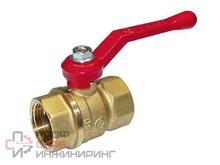 Кран шаровой латунный 1 г/г Галлоп 220 ручка латунь