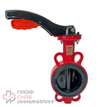 Затвор чугунный межфланцевый Reon тип RSV81RED с рукоятью