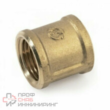 Муфта 1/2"-1/2" General Fittings 2600 резьба-резьба, вн., латунь