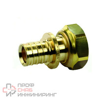 Переходник 16-3/4", General Fittings 3400, надв.гильза-резьба, вн., латунь, евроконус