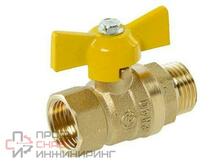 Кран шаровой для газа Галлоп СТАНДАРТ мод. 231 DN-15 ВН PN40, бабочка