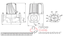 Циркуляционный насос Wellmix WRE BASIC 65-180 F_380V