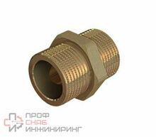 Ниппель ELSEN НН, 3/8", 3/8", латунь, равнопроходной