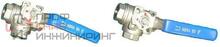 Кран шаровой резьба с ISO фл. трехходовой SS316 ABRA-BV15-080 T-порт