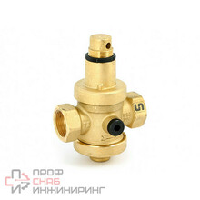 Редуктор давления Uni-fitt 3/4" В 0,5-6 бар PN25 с отверстием под аксиальный манометр 1/4"