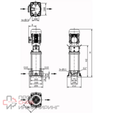 Насос Wilo HELIX FIRST V 213-5/16/E/S/400-50