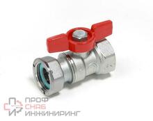 Кран шаровой 3/4"x3/4" В-В с рукояткой бабочка, латунь Giacomini