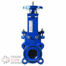 Задвижка шиберная DN.ru GVKN1331N-2W-Fb-ISO Ду65 Ру10 двусторонняя, межфланцевая, шпиндель - невыдвижной, корпус - чугун GGG40, шибер - нержавеющая сталь 304, уплотнение - NBR, с ISO-фланцем и голым штоком, круглый шток 16, F10