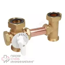 Трехходовой смесительный клапан с поворотным затвором 1 1/2" Giacomini