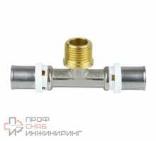 Тройник МП Aquasfera пресс латунь Дн26х1/2"х26 НР 8012-04