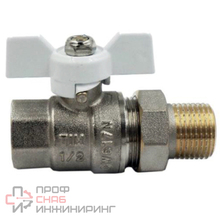 Кран шаровой 11/4 с удлинителем гш бабочка белая усиленный TIM