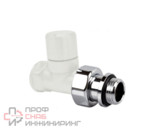 Запорный клапан SR Rubinetterie прямой серия "Ovus" 1/2", цвет белый