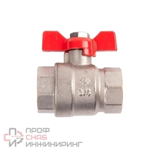 Кран шаровый Arrowhead ручка бабочка ВН-ВН никелированный PN40 1/2"