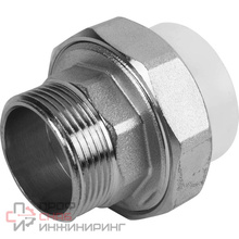 Американка Valfex Standard, 40-1 1/4" пайка-резьба, PP-R, белый