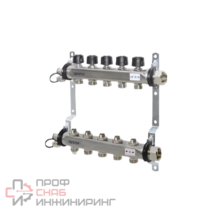 Коллекторная группа нержавеющая сталь Uponor Smart 3/4'х10 выходов с клапанами евроконус