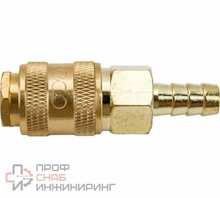 Разъемное соединение ECO быстросъем МАМА х елочка 10 мм латунь AB-F/E10