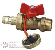 Кран шаровой Herz со штуцером для шланга 1/2" бабочка