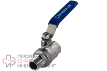 Кран шаровый муфтовый двусоставной Newkey ВР/НР нержавеющий DN32 PN40