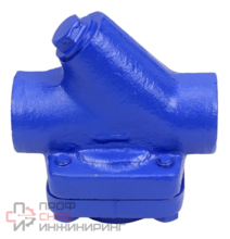 Конденсатоотводчик термостатический DN.ru STS2131P-T Ду20 Ру16 резьбовой, корпус - низкоуглеродистая сталь A105, уплотнение - PTFE, с фильтром