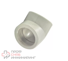 Угольник PP-R серый Дн90х45гр VALFEX 10107090Г