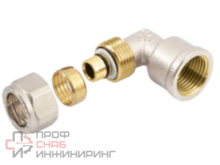 Угольник 16-3/4" General Fittings 5300 обжим-резьба, вн., латунь никелированная