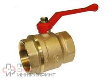 Кран шаровой латунный 2 г/г Галлоп 220 ручка латунь