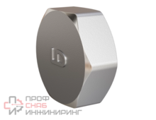 Заглушка DN20 (3/4") LD латунь никель внутренняя резьба