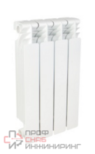Радиатор 4 секции TERRA AL 500/100 (RAL 9010)