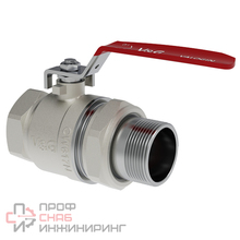 Кран шаровой VALOGIN прямой с полусгоном ВхН ручка-рычаг 1 1/2