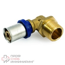 Угольник 90° General Fittings 32-1" 5T00 21 пресс-резьба нар латунь