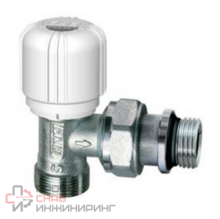 Вентиль термостатический угловой с преднастройкой FAR 1/2" М24х19, EPDM