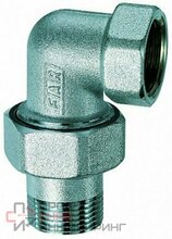 Угловой трехсоставной фитинг FAR 1/2" ВР-американка