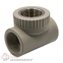 Тройник комб. вн 32х1''х32 EVER® plast серый