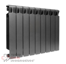Радиатор биметаллический Rifar Monolit 3/4 500/9 Антрацит
