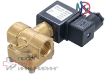 Клапан электромагнитный латунный Newkey NK-CEPC, обратного действия, нормально закрытый, DN15 (1/2")  PN16, 24DC