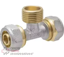 Фитинг RVC ТРОЙНИК М/П Ду-16*1/2 н/р RVC 00720