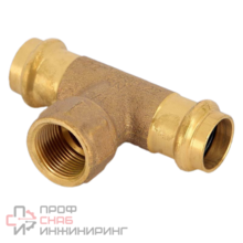 Тройник Sanpress, c SC-Contur 22x3/4"x22 с наружной резьбой, бронза, модель 2217.1