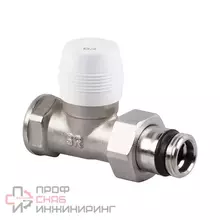 Прямой запорный клапан 1/2” с уплотнительным кольцом. Покрытие - Никель. SR RUBINETTERIE